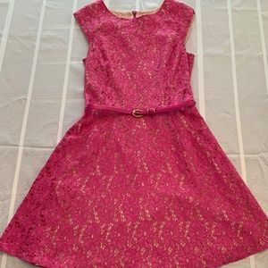 Oasis Pink Eyelet Dress